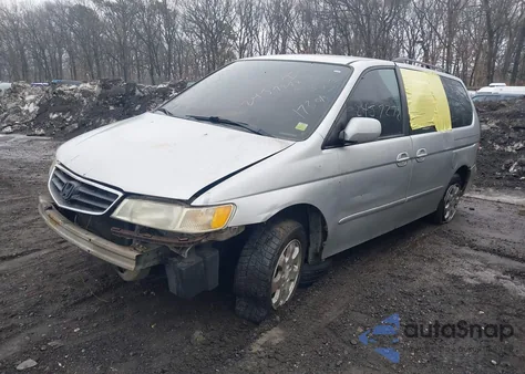 2002 Honda Odyssey Ex-L z USA, uszkodzony, nr VIN 2HKRL18032H575773